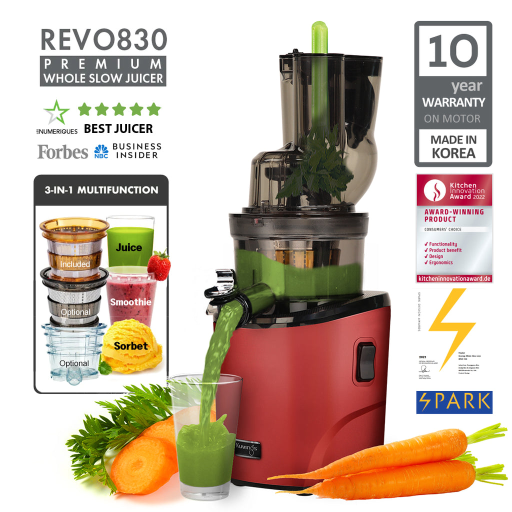 Kuvings REVO830 Wide Feed Slow Juicer in White
